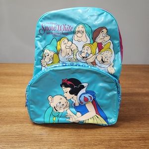 NWT Vintage 90s Disney Deadstock Vinyl Snow White Seven Dwarves Child Backpack